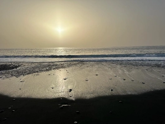 Strand im Sonnenuntergang